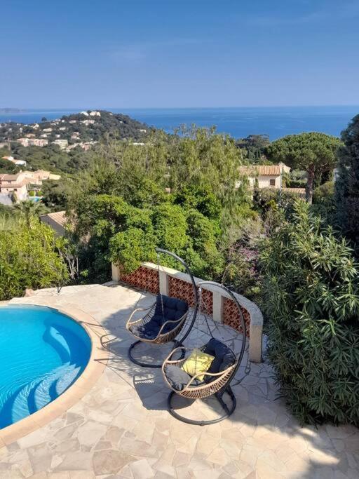 4-Star Private Villa With Heated Pool And Panoramic Sea View At Gulf De Saint Tropez Cavalaire-sur-Mer Εξωτερικό φωτογραφία