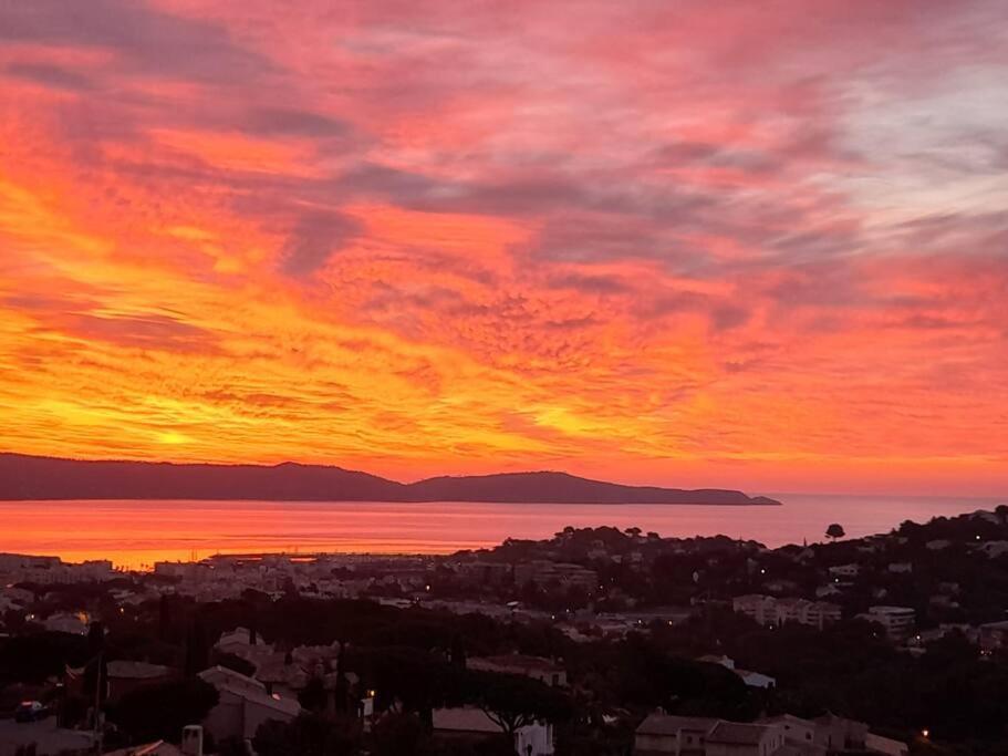 4-Star Private Villa With Heated Pool And Panoramic Sea View At Gulf De Saint Tropez Cavalaire-sur-Mer Εξωτερικό φωτογραφία