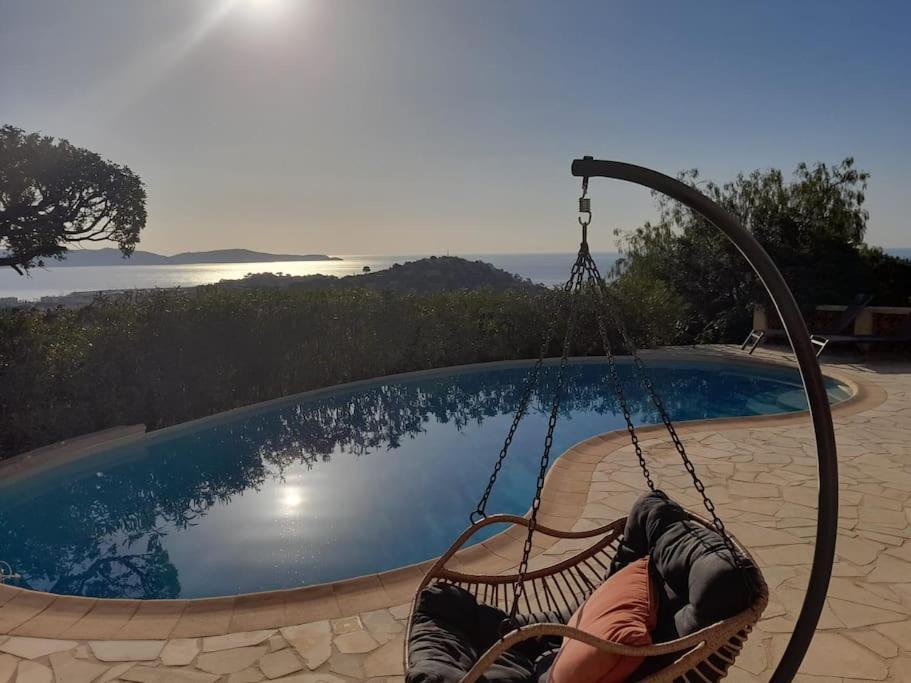 4-Star Private Villa With Heated Pool And Panoramic Sea View At Gulf De Saint Tropez Cavalaire-sur-Mer Εξωτερικό φωτογραφία