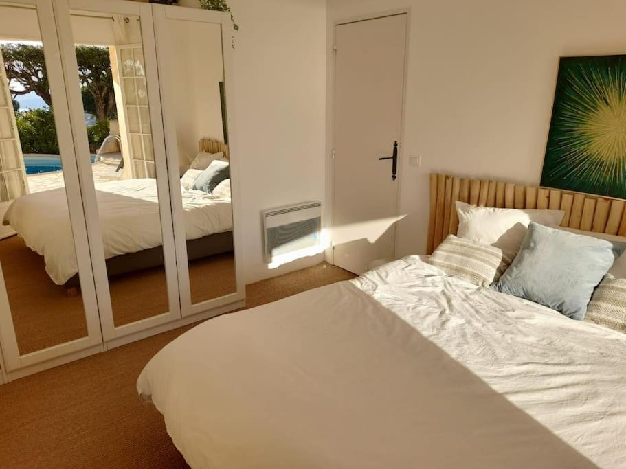 4-Star Private Villa With Heated Pool And Panoramic Sea View At Gulf De Saint Tropez Cavalaire-sur-Mer Εξωτερικό φωτογραφία