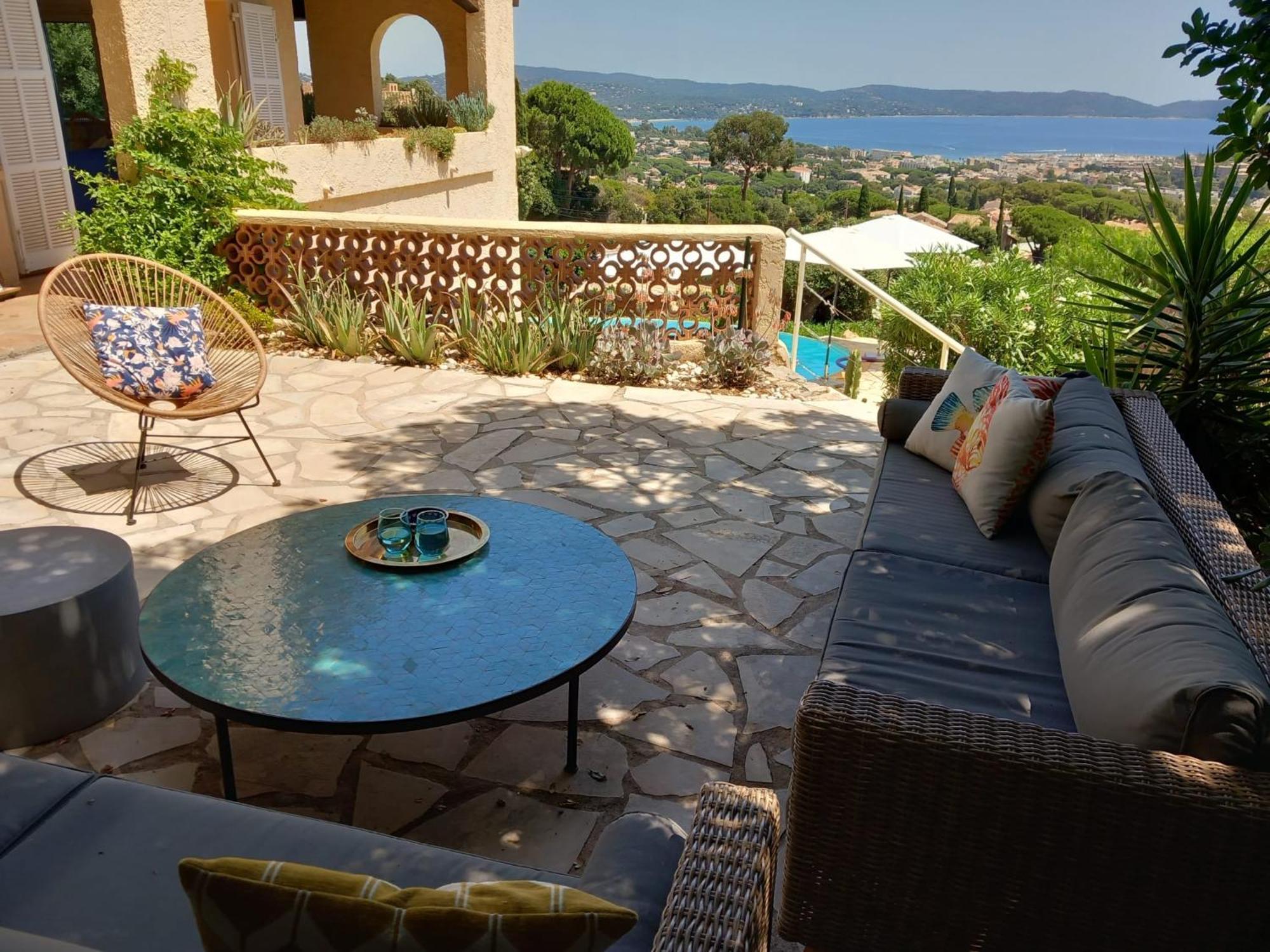 4-Star Private Villa With Heated Pool And Panoramic Sea View At Gulf De Saint Tropez Cavalaire-sur-Mer Εξωτερικό φωτογραφία