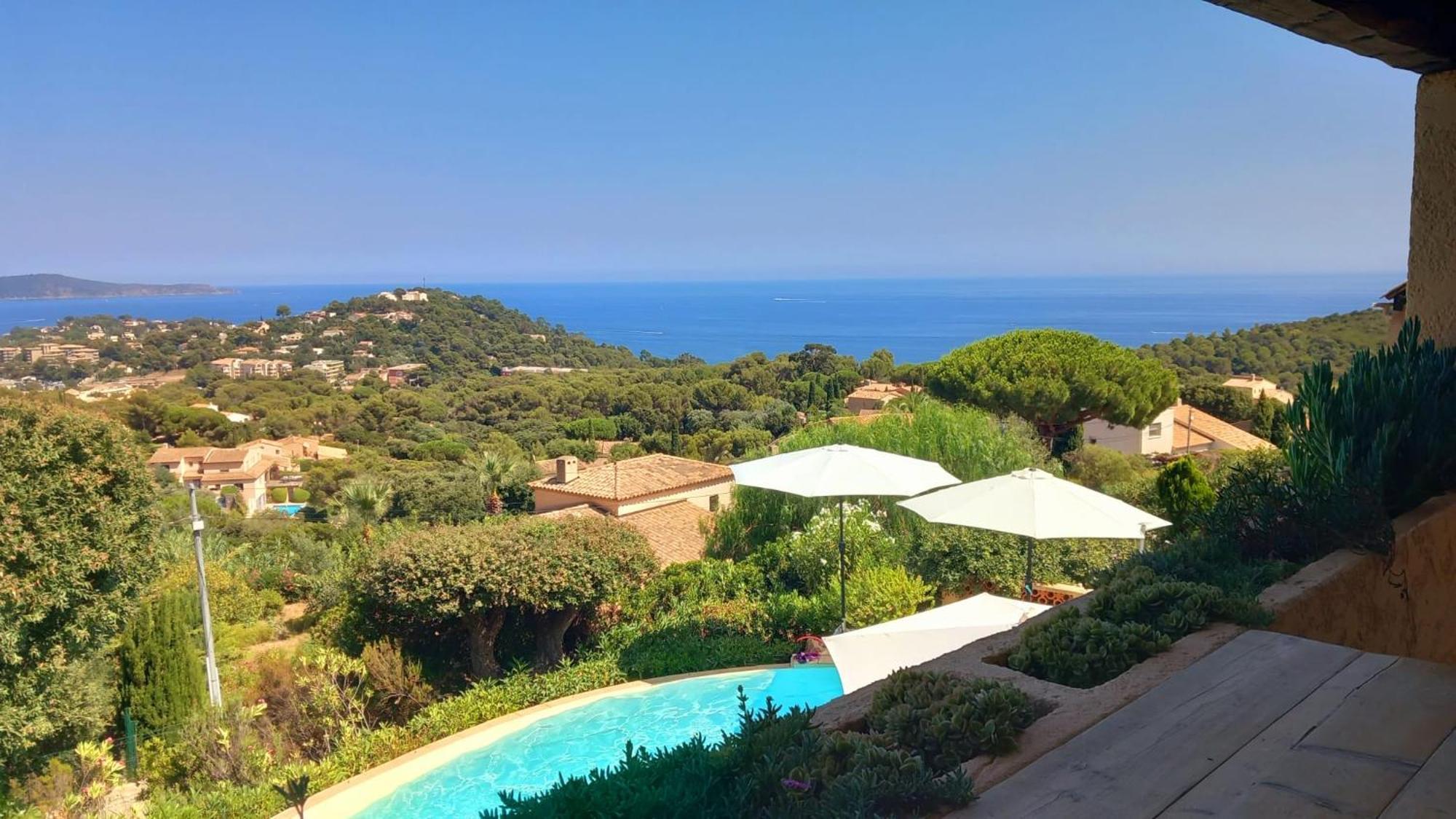 4-Star Private Villa With Heated Pool And Panoramic Sea View At Gulf De Saint Tropez Cavalaire-sur-Mer Εξωτερικό φωτογραφία