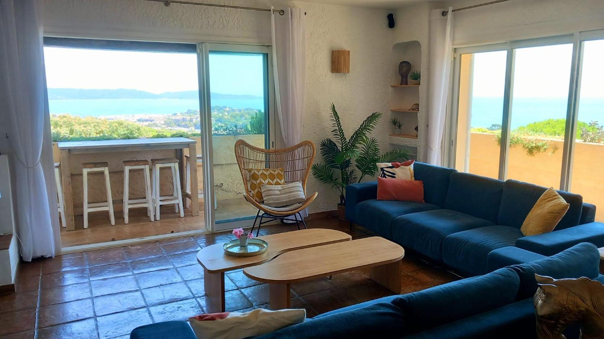 4-Star Private Villa With Heated Pool And Panoramic Sea View At Gulf De Saint Tropez Cavalaire-sur-Mer Εξωτερικό φωτογραφία